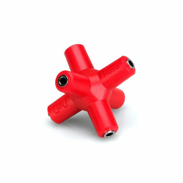 HOSA - Hosa 3.5mm Connectors Knucklebones 1 To 5 Signal Splitter (red, single)