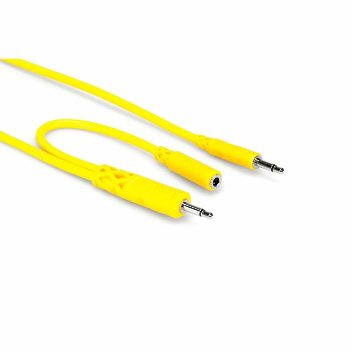 HOSA - Hosa 3.5mm TS With 3.5mm TSF Pigtail To 3.5mm TS Hopscotch Patch Cable (mixed lengths & colours, pack of 5)