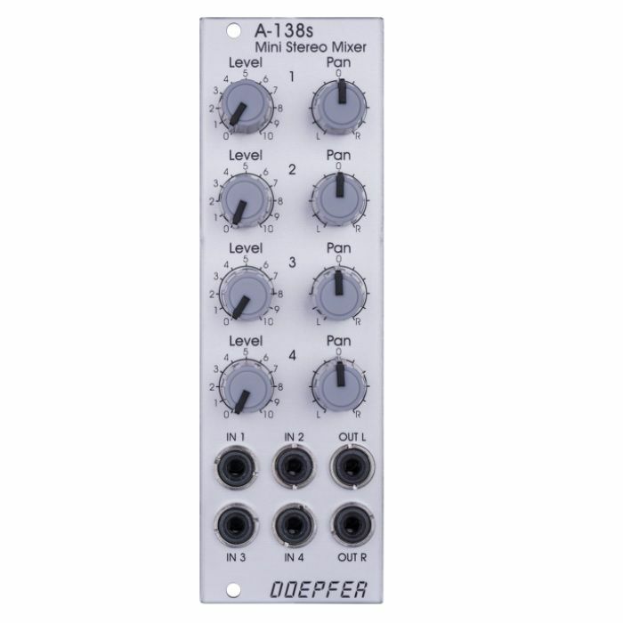 DOEPFER - Doepfer A-138s Mini Stereo Mixer Module (silver)