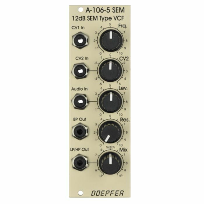 DOEPFER - Doepfer A-106-5 SEM 12dB SEM Type VCF Special Edition Module (cream)