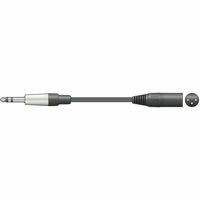 CHORD - Chord 6.3mm TRS Jack Plug To XLR Male Cable (6.0m)