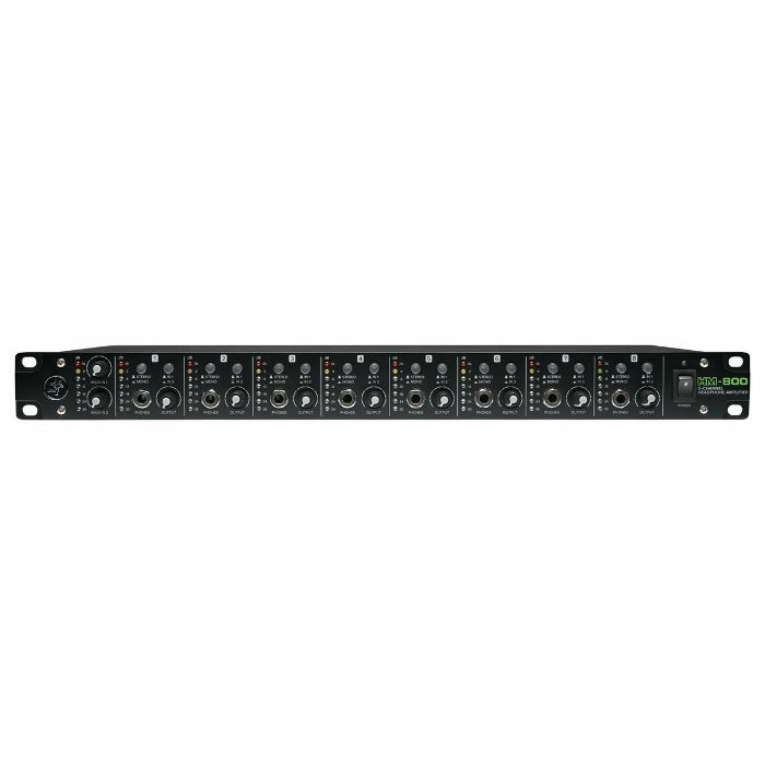 MACKIE - Mackie HM-800 8-Channel Rackmount Headphone Amplifier (black)