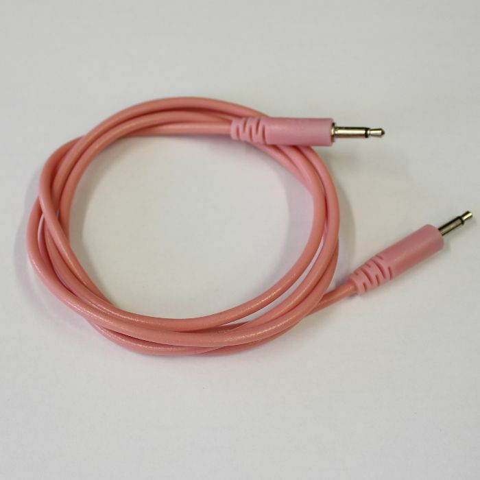 GLOW WORM CABLES - Glow Worm Cables Glow In The Dark 3.5mm Male Mono Eurorack Modular Patch Cable (pink, 125cm long)