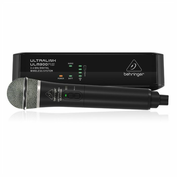BEHRINGER - Behringer Ultralink ULM300MIC High Performance 2.4 GHz Digital Wireless System With Handheld Microphone & Receiver