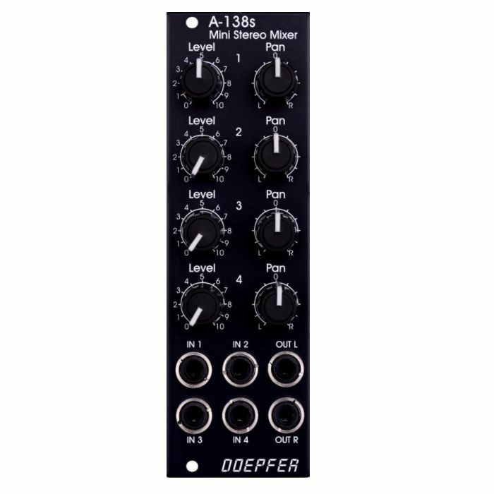 DOEPFER - Doepfer A-138sv Mini Stereo Mixer Vintage Edition Module (black)