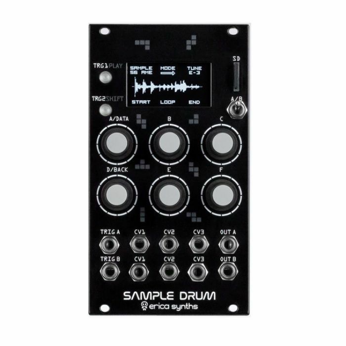 ERICA SYNTHS - Erica Synths Sample Drum Dual-Channel Drum Sample Module