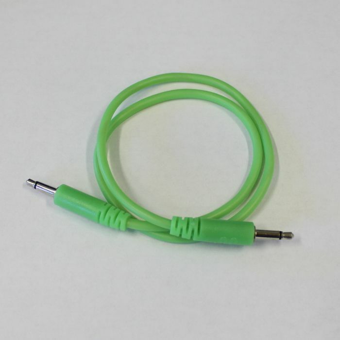 GLOW WORM CABLES - Glow Worm Cables Glow In The Dark 3.5mm Male Mono Eurorack Modular Patch Cable 2.0 (green, 50cm long)