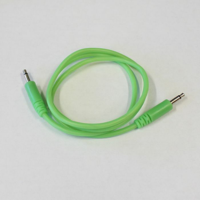 GLOW WORM CABLES - Glow Worm Cables Glow In The Dark 3.5mm Male Mono Eurorack Modular Patch Cable 2.0 (green, 80cm long)