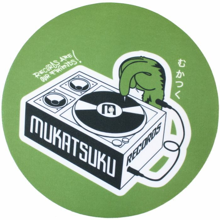 MUKATSUKU - Mukatsuku Records Are Our Friends Dark Green 12'' Slipmats (pair) *Juno Exclusive*
