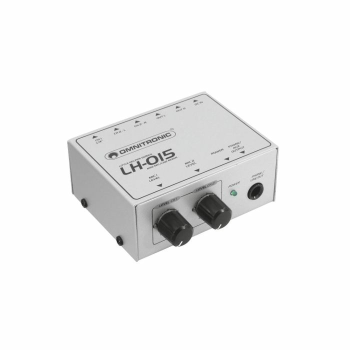 OMNITRONIC - Omnitronic LH015 2 Channel Microphone & Line Mini Mixer