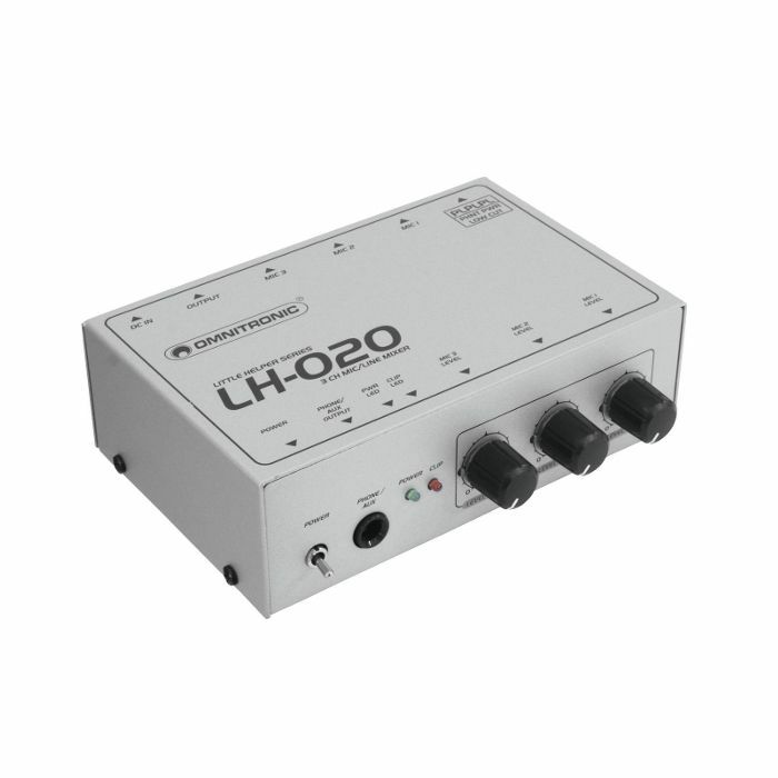 OMNITRONIC - Omnitronic LH020 3 Channel Microphone Mixer