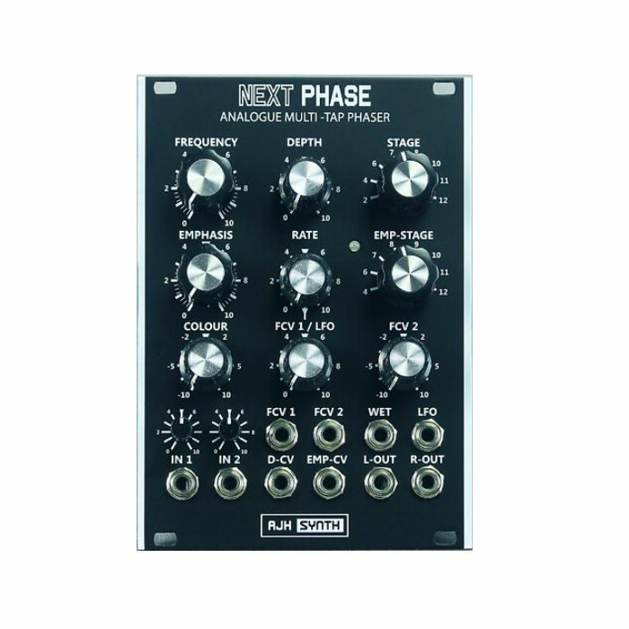 AJH SYNTH - AJH Synth Next Phase 12-Stage Analogue Multi-Tap Stereo Phaser Module (black)
