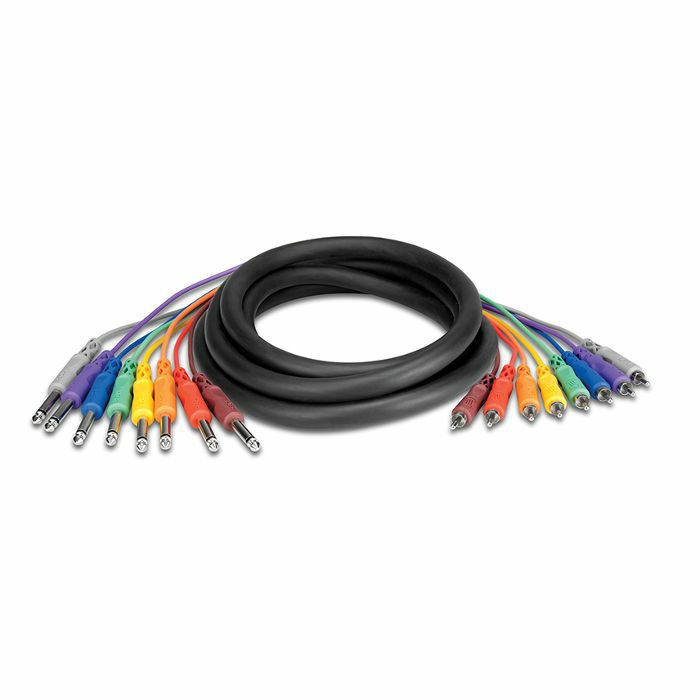 HOSA - Hosa CPR-802 8-Way 1/4" TS To RCA Unbalanced Snake Cable (2.0m)