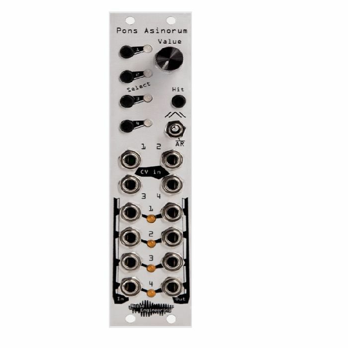 NOISE ENGINEERING - Noise Engineering Pons Asinorum 4-Channel Voltage-Controlled Linear Envelope Generator & LFO Module (silver)