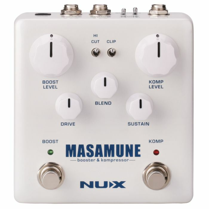 NUX - NUX NBK-5 Masamune Booster & Kompressor Compression & Overdrive Effects Pedal (white)