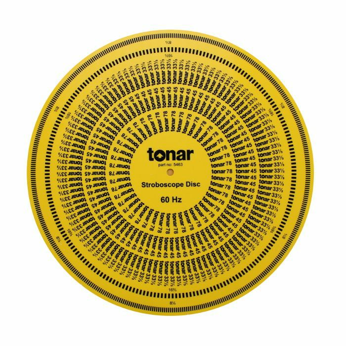 TONAR - Tonar 12 Inch Acrylic Stroboscopic Disc For Calibrating Turntable Speed (50 & 60Hz compatible)