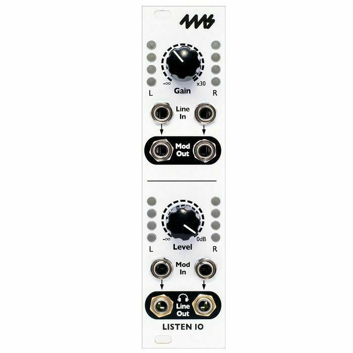 4MS - 4ms Listen IO Stereo Input/Output Interface Module