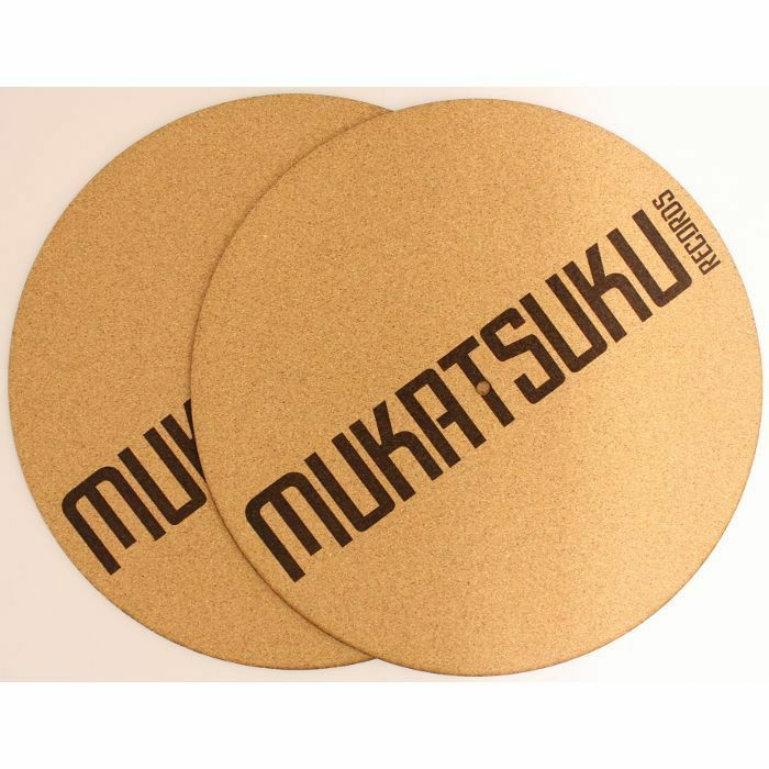 MUKATSUKU - Mukatsuku Font Name 12'' Cork Turntable Slipmats (pair) *Juno Exclusive*