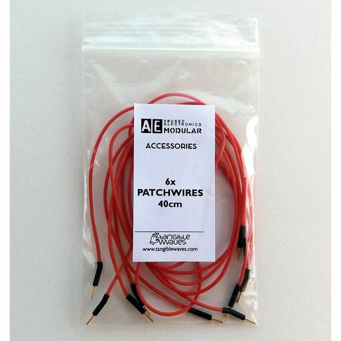 TANGIBLE WAVES - Tangible Waves AE Modular 40cm Patchwires (red, pack of 6)