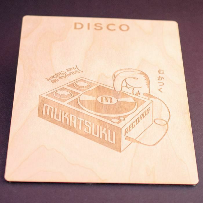 MUKATSUKU - Mukatsuku Laser Etched Wooden 7" Vinyl Record Divider (wooden divider with Disco name) *Juno Exclusive*