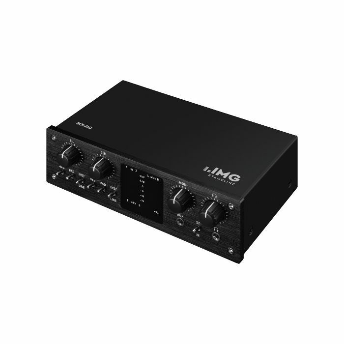 IMG STAGE LINE - IMG Stage Line MX2 IO 2 Channel USB Recording Audio Interface