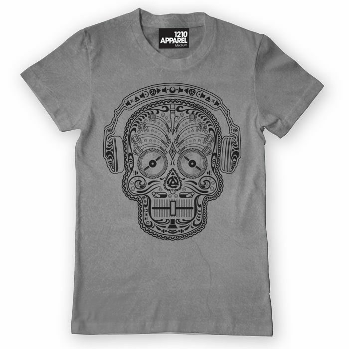 DMC - Skull & Phones T Shirt (grey, extra large)