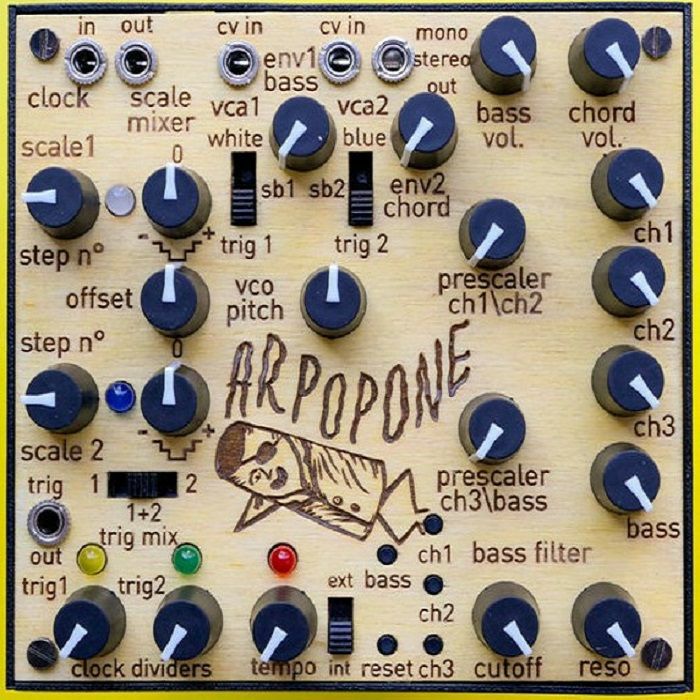 LEP - LEP Arpopone Analogue Melody & Bass Line Generator Desktop Synthesiser (aluminium box version)