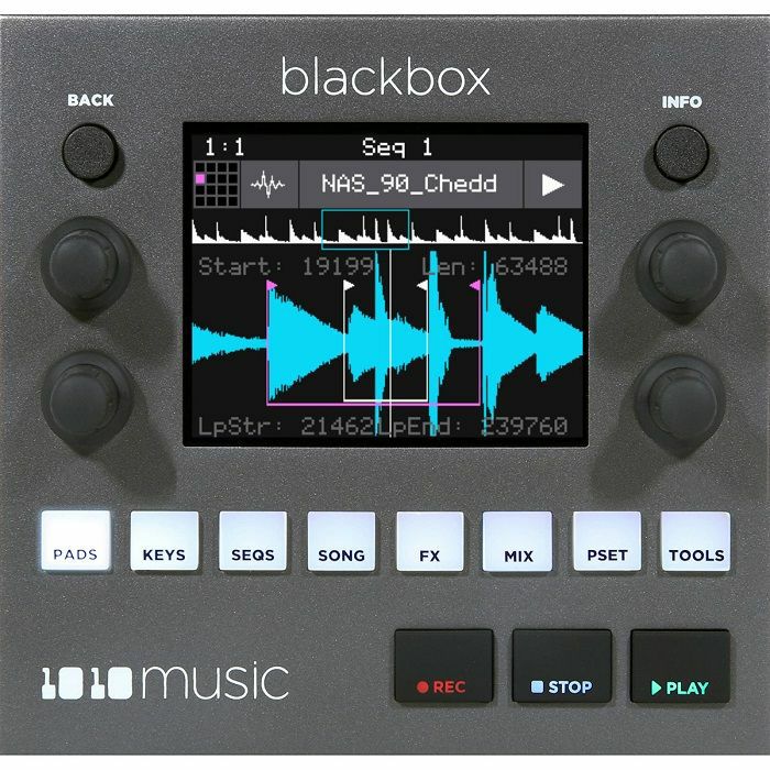 1010 MUSIC - 1010 Music Blackbox Portable Sampler & Groovebox With Sequencing & Effects