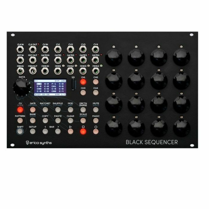 ERICA SYNTHS - Erica Synths Black Sequencer Black Series Module