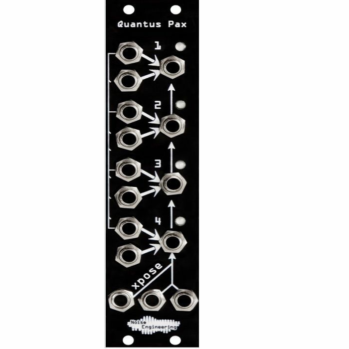 NOISE ENGINEERING - Noise Engineering Quantus Pax Four-Channel Transposable Precision Adder Module (black faceplate)
