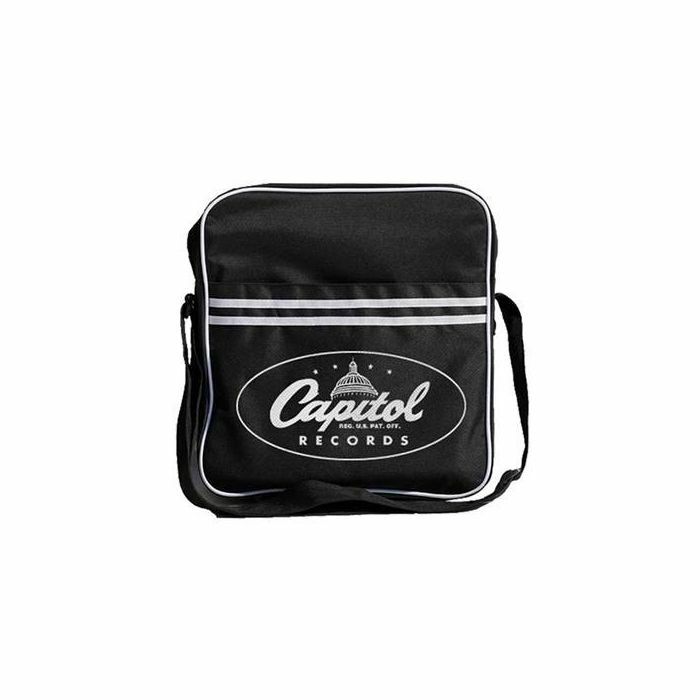 Capitol Records Striped Messenger 12 Vinyl Record Bag (hold up to 35
