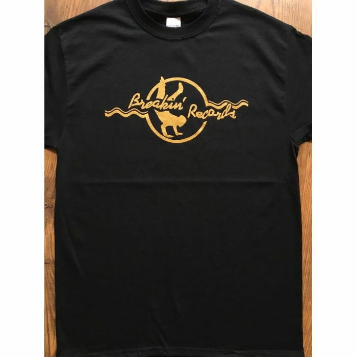 BREAKIN' RECORDS - Breakin' Records T Shirt (black with gold print, extra large)