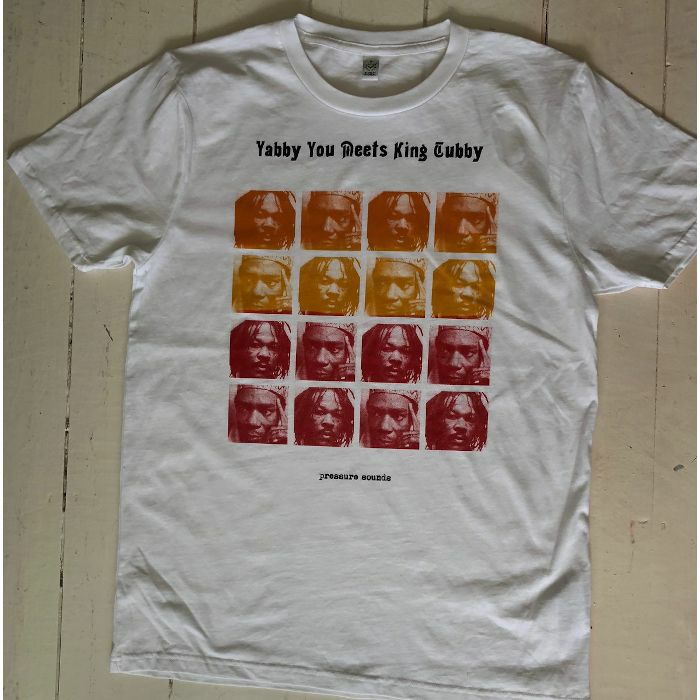 YABBY YOU/KING TUBBY - Yabby You Meets King Tubby T Shirt (white with coloured print, small)