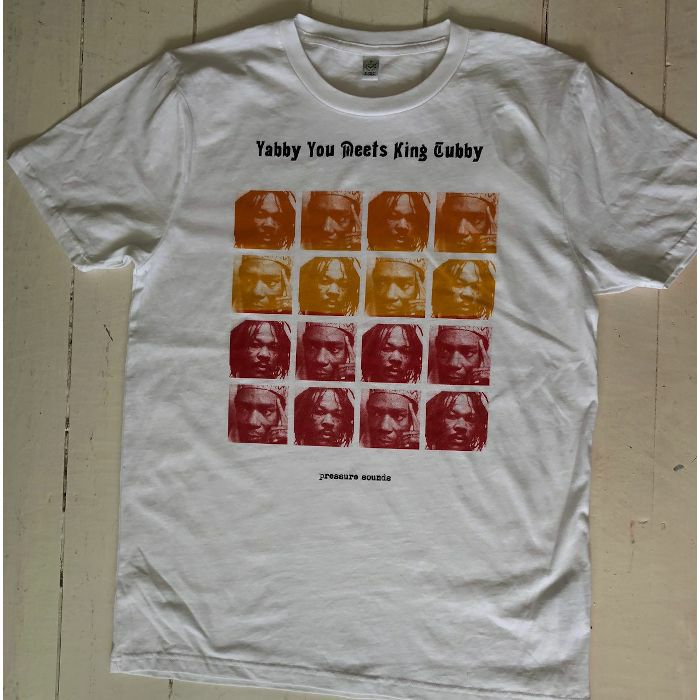 YABBY YOU/KING TUBBY - Yabby You Meets King Tubby T Shirt (white with coloured print, large)