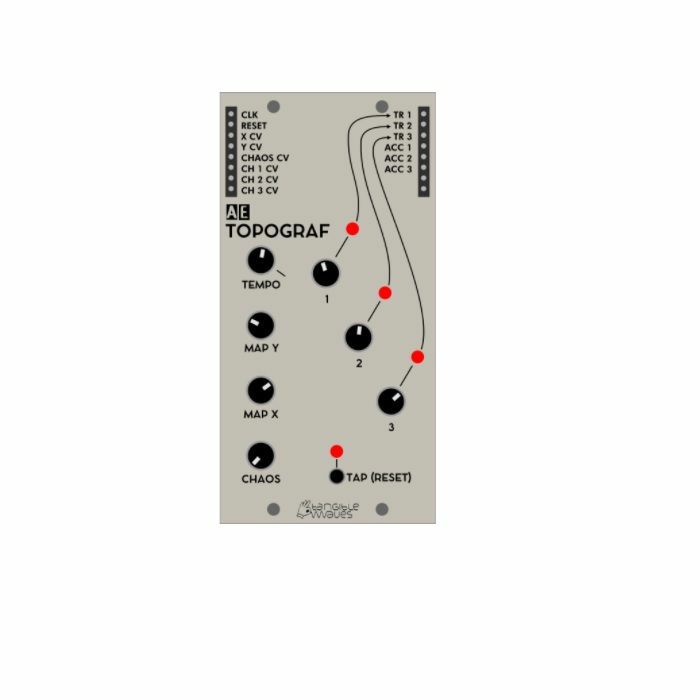 AE MODULAR - AE Modular Topograf 3 Track Drum Sequencer Module