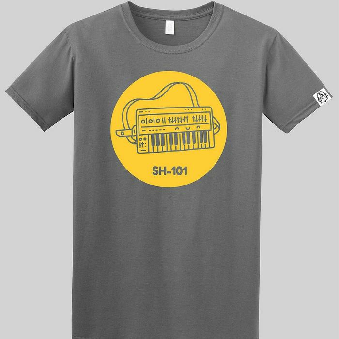 DING DONG - Ding Dong SH101 T Shirt (grey with yellow print, large)
