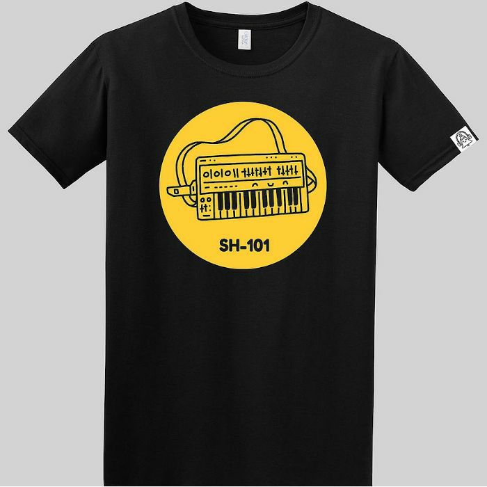 DING DONG - Ding Dong SH101 T Shirt (black with yellow print, medium)