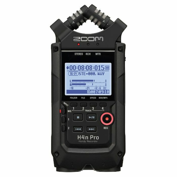 ZOOM - Zoom H4n Pro Handy Handheld Digital Audio Recorder With Cubase LE & Wavelab LE Music Production Software (black)