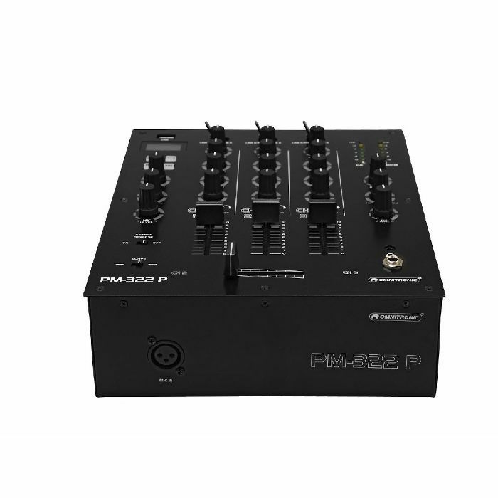 Omnitronic PM-322P 3-Channel DJ Mixer With Bluetooth & USB Player