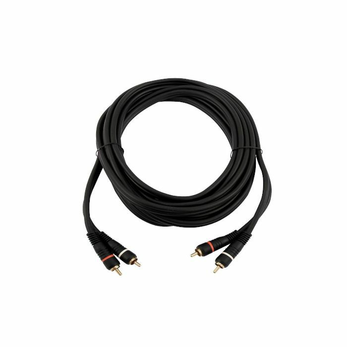 OMNITRONIC - Omnitronic Stereo Audio Cable With RCA Plugs (black, 3.0m)