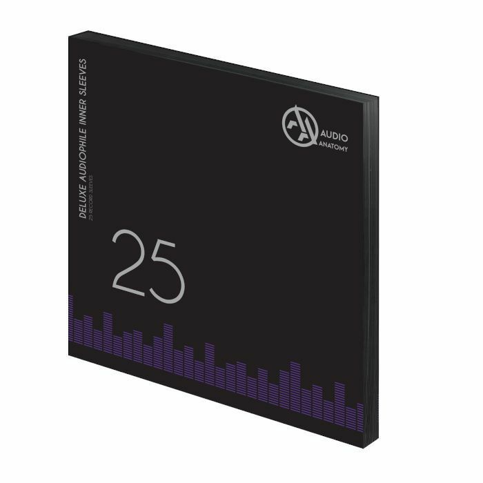 AUDIO ANATOMY - Audio Anatomy Deluxe Anti-Static 12" Vinyl Record Inner Sleeves (black, pack of 25)