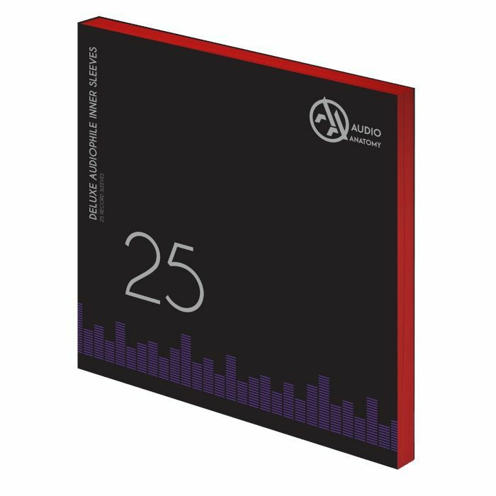 AUDIO ANATOMY - Audio Anatomy Deluxe Anti-Static 12" Vinyl Record Inner Sleeves (red, pack of 25)