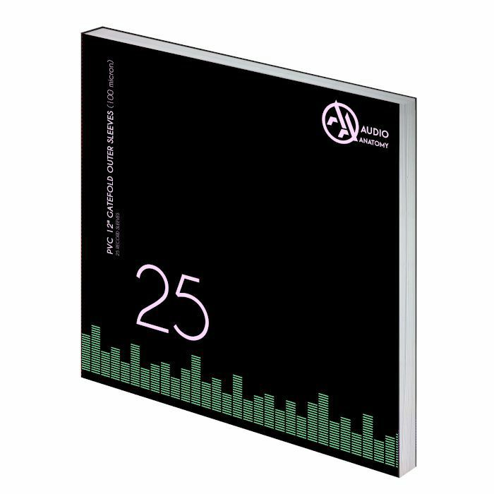 AUDIO ANATOMY - Audio Anatomy 100 Micron PVC Gatefold 12" Vinyl Record Plastic Outer Sleeves (pack of 25)