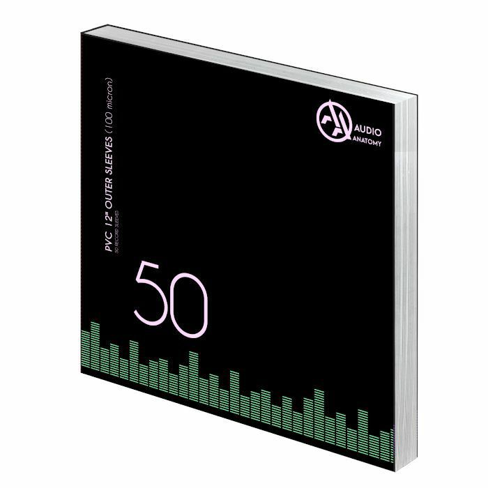 AUDIO ANATOMY - Audio Anatomy 100 Micron PVC 12" Vinyl Record Plastic Outer Sleeves (pack of 50)