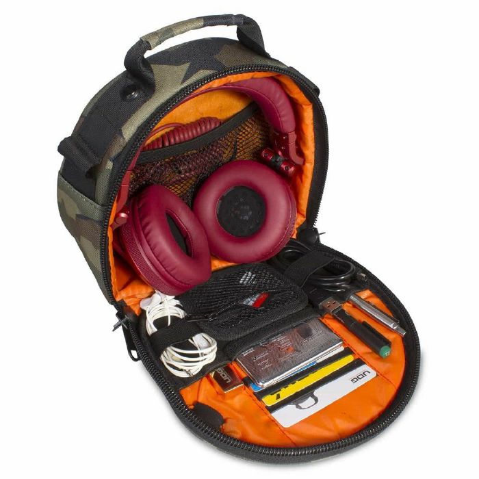 UDG Ultimate Digi DJ Headphone Bag (black camo/orange inside)