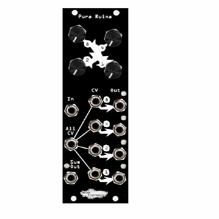NOISE ENGINEERING - Noise Engineering Pura Ruina Three-Stage CV-Controlled Full-Wave Rectifier Module (black)