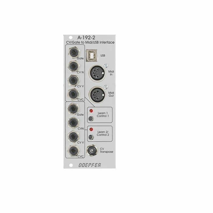 DOEPFER - Doepfer A-192-2 Dual CV & Gate To MIDI & USB Interface Module (silver)