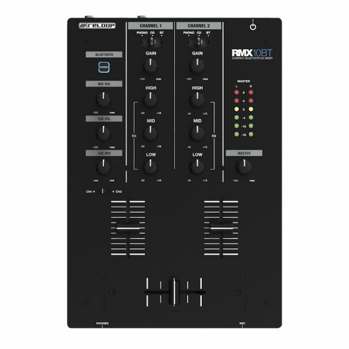 RELOOP - Reloop RMX-10BT 2-Channel DJ Mixer With Bluetooth Connectivity