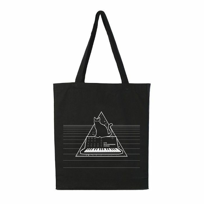 CATS ON SYNTHESIZERS IN SPACE - Cats On Synthesizers In Space Canvas Tote Bag (black)