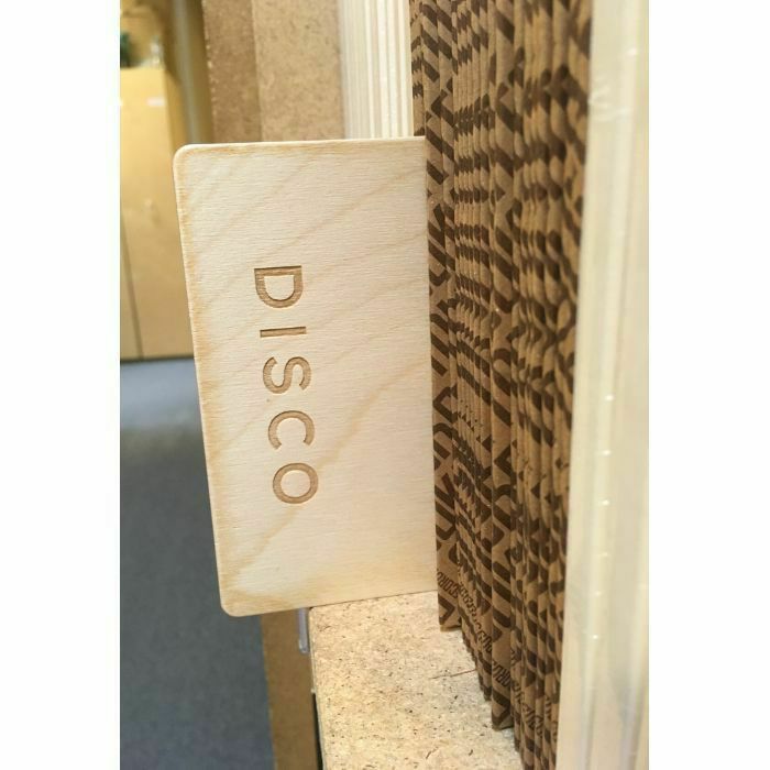 MUKATSUKU - Mukatsuku Laser Etched Wooden 12" Vinyl Record Divider (wooden divider with disco genre name) *Juno Exclusive*